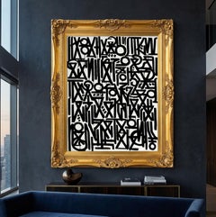 RETNA Original Painting 60" x 48" w/ Original Gallery Sale Label and COA