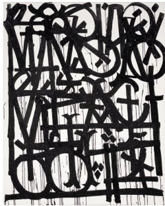 RETNA Original Painting 60" x 48" w/ Original Gallery Sale Label and COA