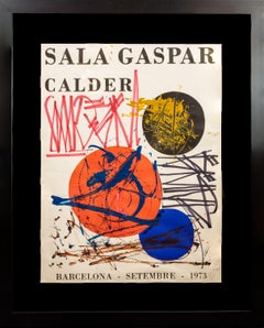 RETNA Original Painting on Contemporary Art Historical Alexander Calder Poster