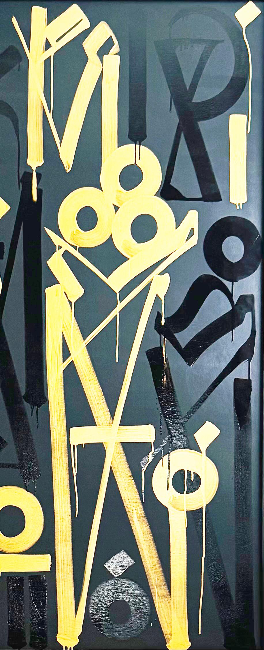 Sacred Solicitations I - Black Abstract Painting by RETNA
