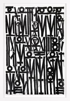 'EVEN THE HEART SKIPS A BEAT' Abstract Silkscreen Print with Diamond Dust, 2024