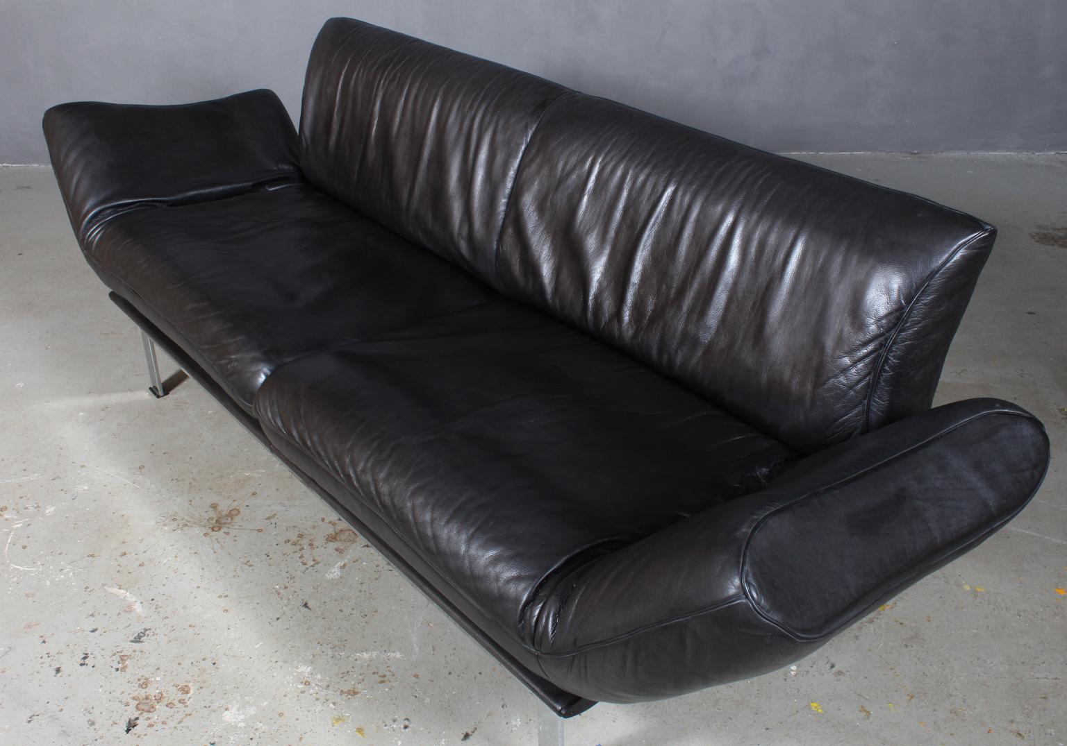 Reto Frigg for De Sede multi function sofa in original black leather.

Frame of steel.

Model DS - 140, made by De Sede.