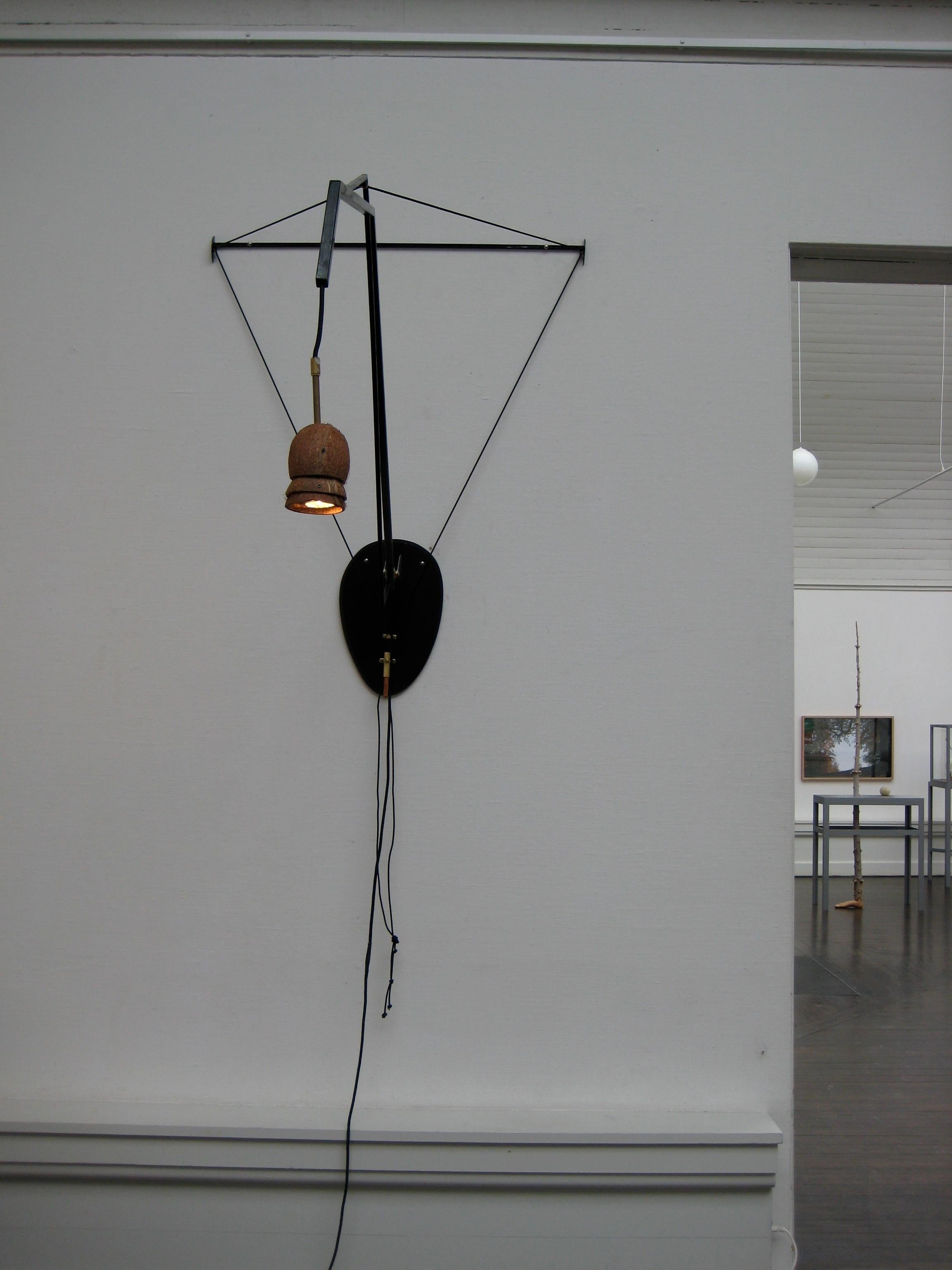 Retractable Coconut Lamp In New Condition For Sale In Copenhagen, DK