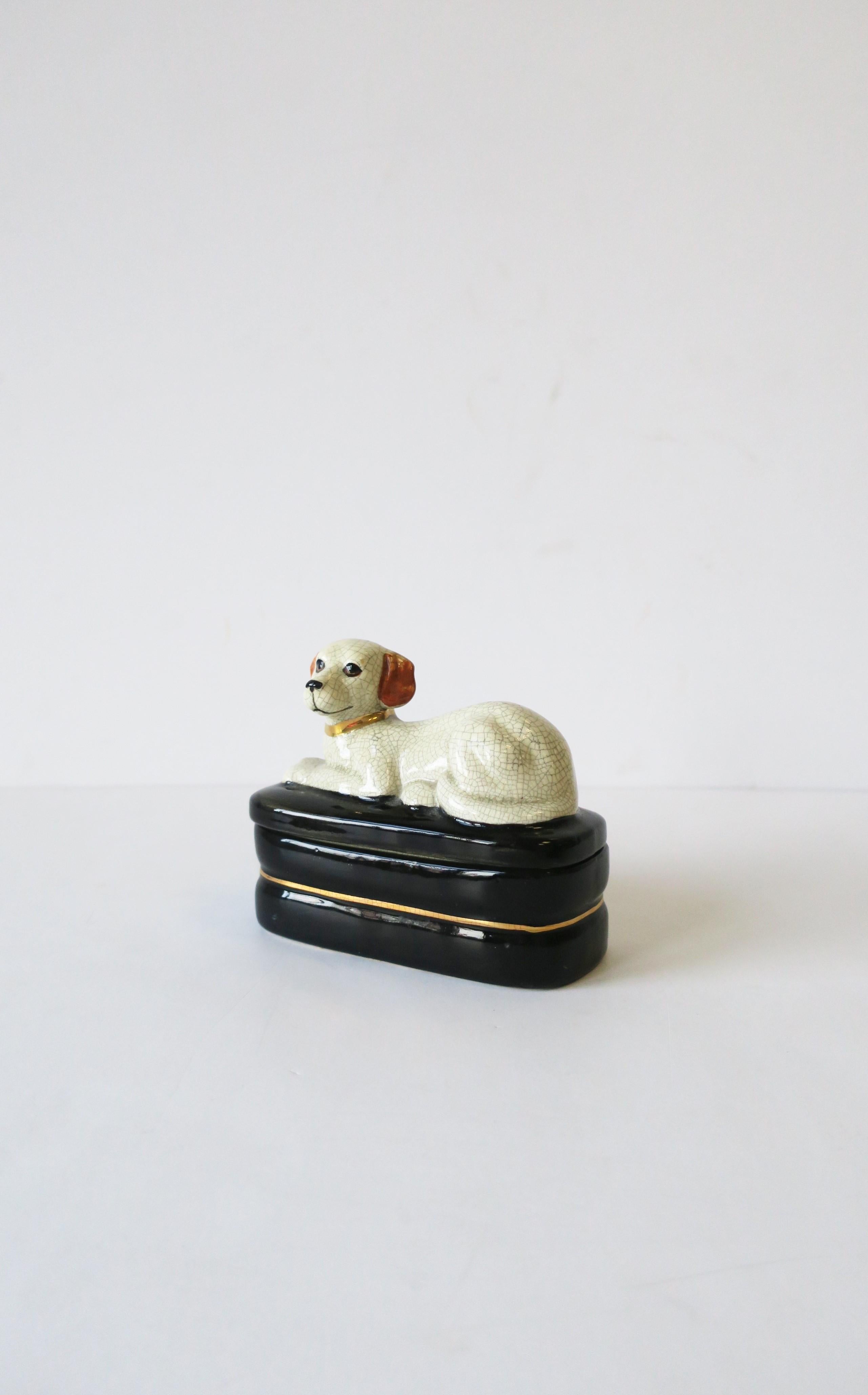 20th Century Retriever Dog Trinket or Jewelry Box