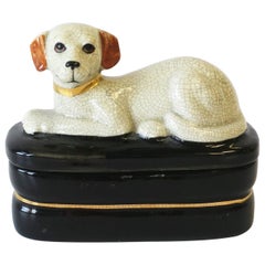 Vintage Retriever Dog Trinket or Jewelry Box