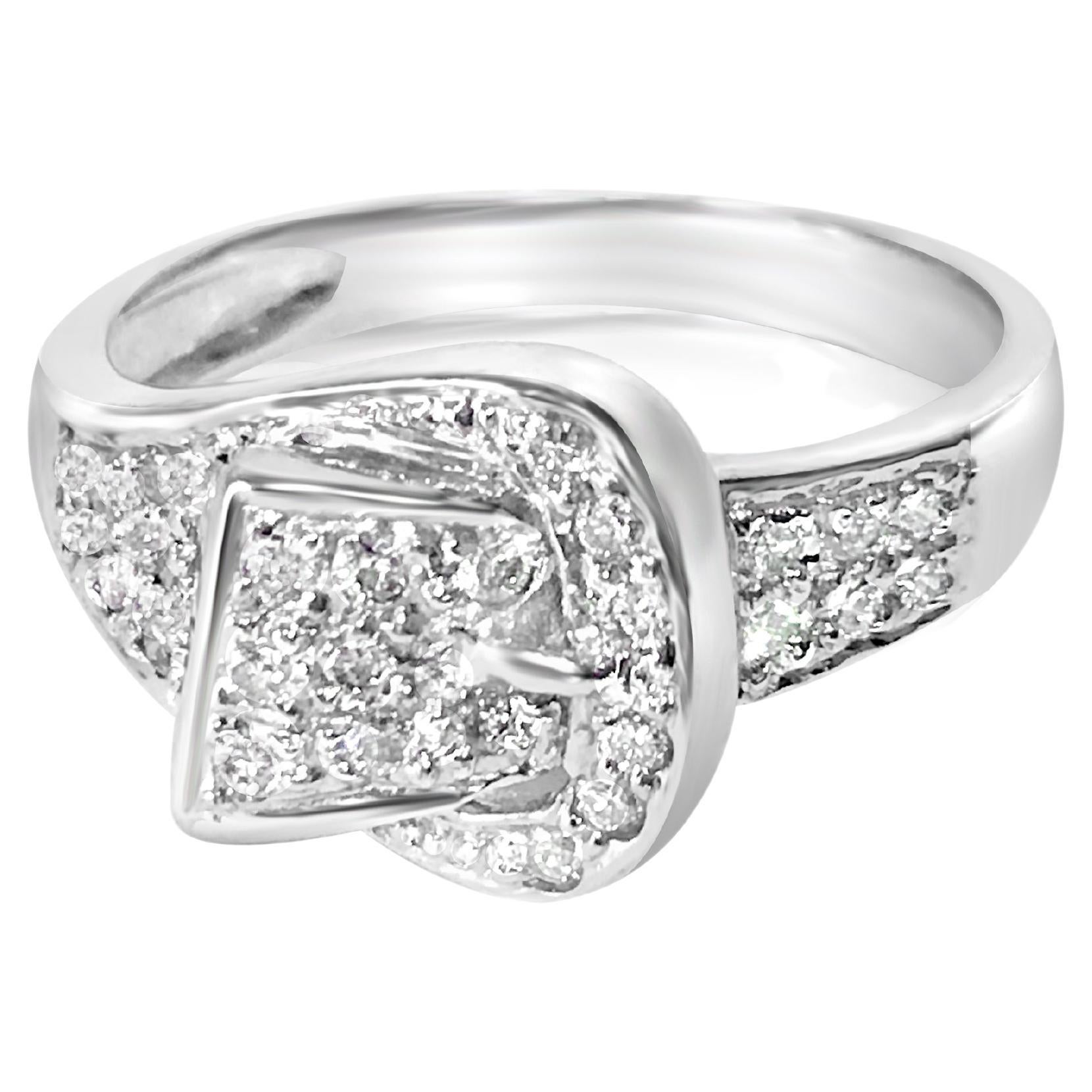 Engagement Anniversary Ring 14K White Gold Round Cut 0.25 Ct New Diamond Jewelry 