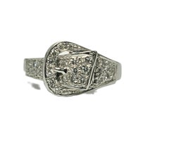 Retro 0,25 Karat Diamantring 14k Gold mit Retro-Diamant