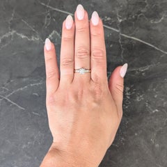 Retro 0.35 CTW Transitional Cut Diamond 14 Karat Gold Vintage Engagement Ring