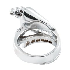 Retro 1 Carat Diamond Cornucopia Cocktail Ring