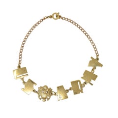Retro 10 Karat Gelbgold Vintage U.S. Army Link-Armband