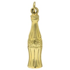 Retro 14 Karat Gold German Coca Cola Bottle Charm