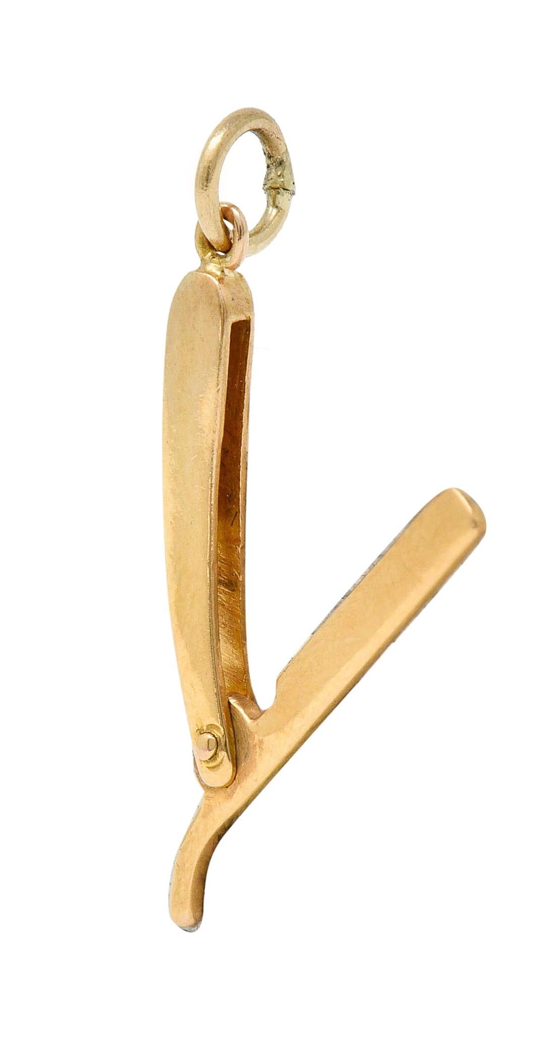 straight razor pendant