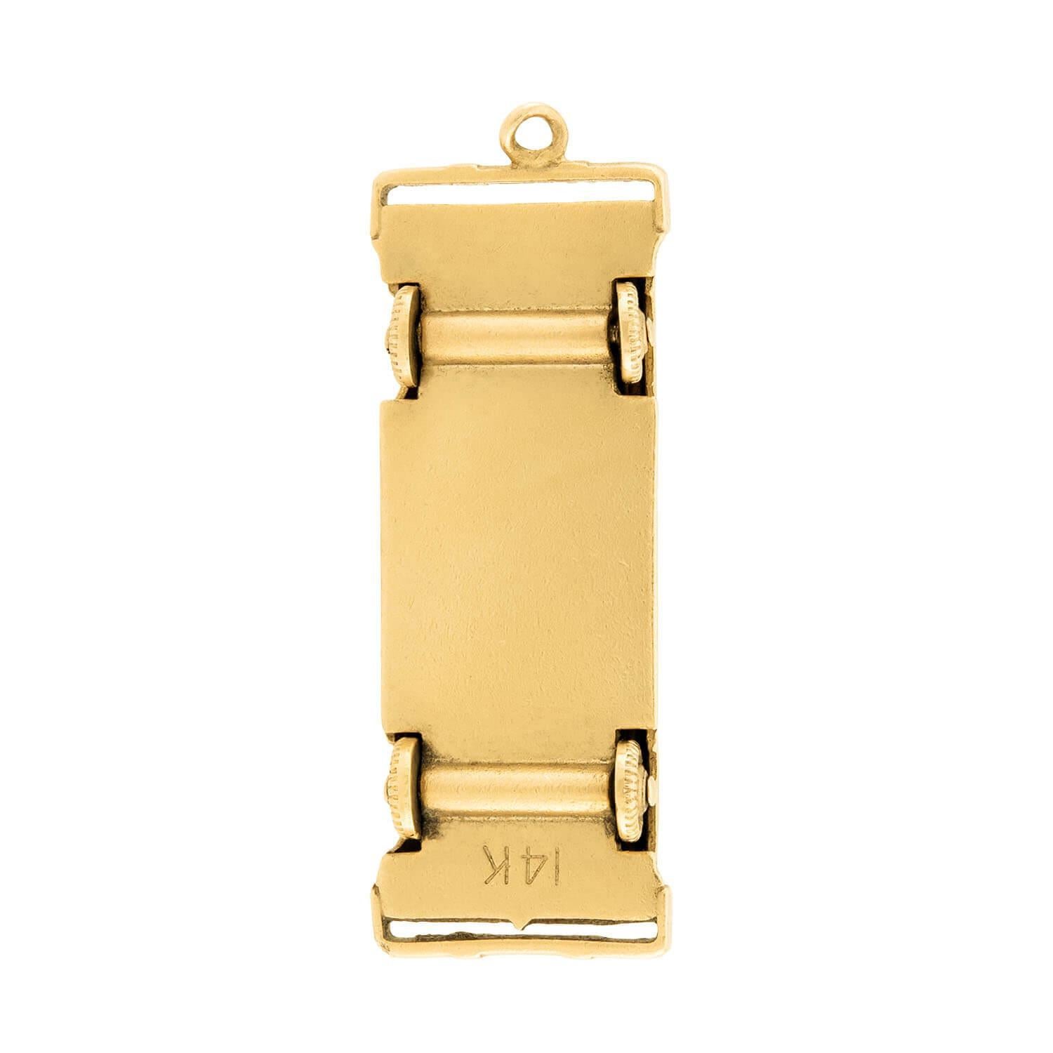 Retro 14k Umwandelbarer Anhänger/Anhänger im Angebot 1