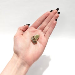 Retro 14k Gold & Multi-Gemstone Piano Charm or Pendant