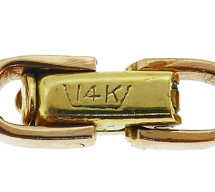 Retro 14k Gold Necklace, Vintage 1