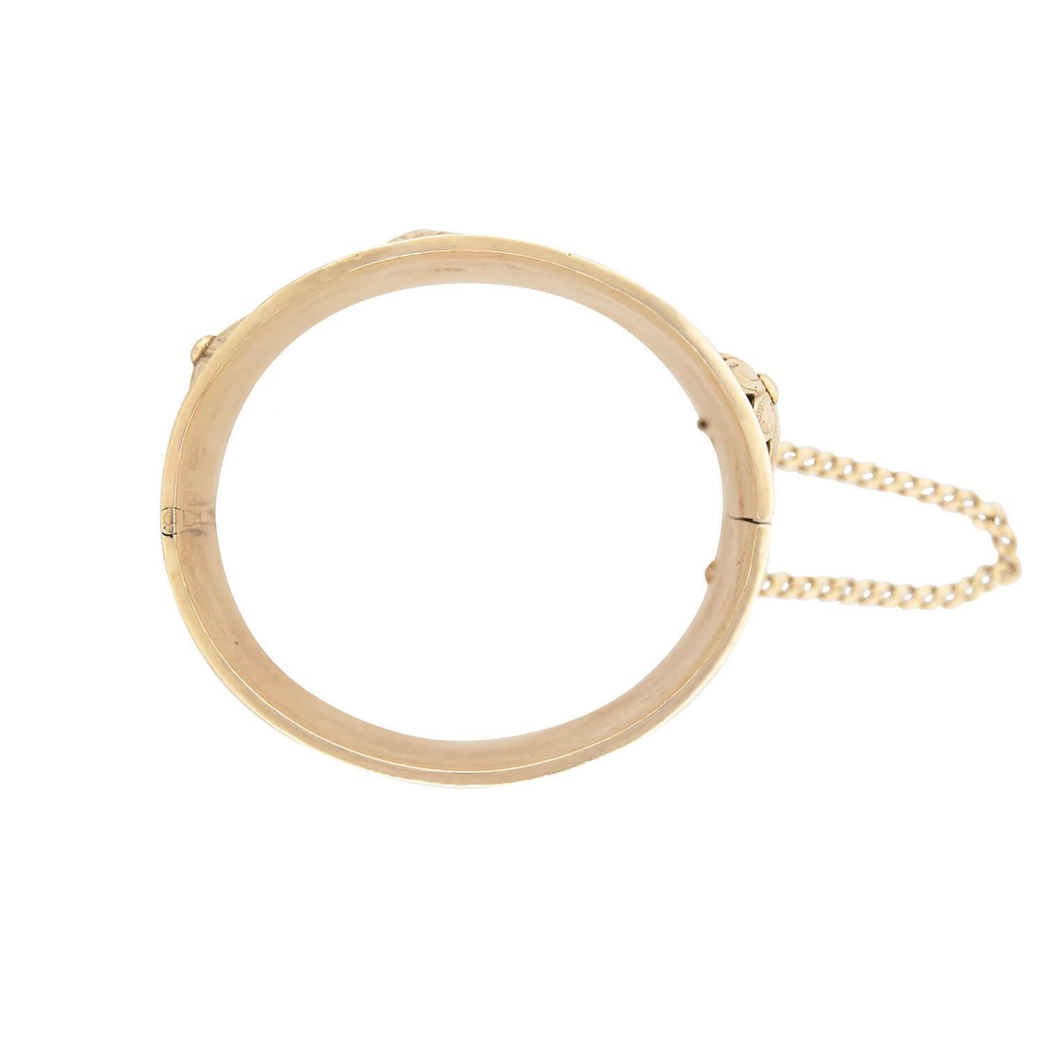 Bracelet manchette Retro 14k 