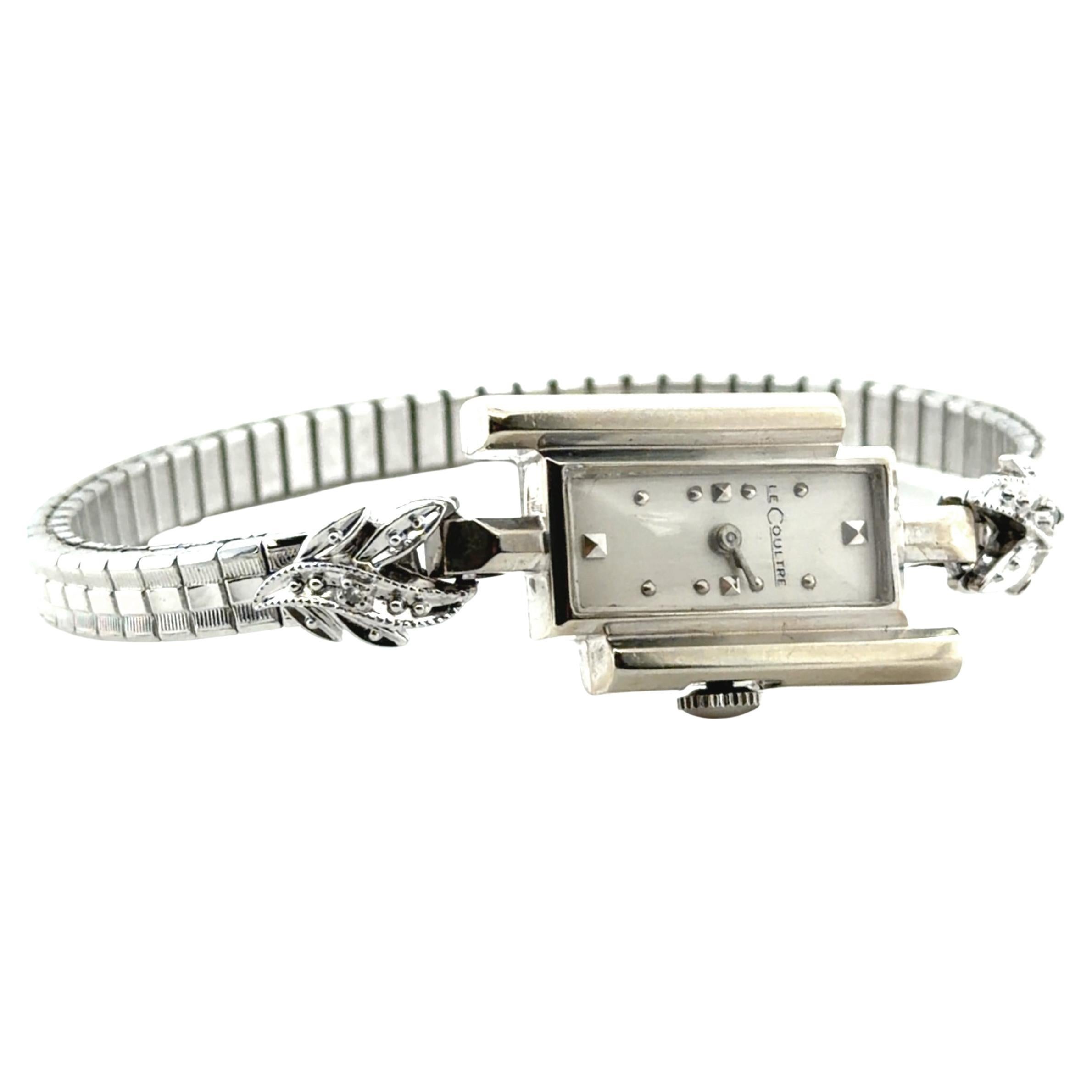 Retro 14K Ladies Jaeger LeCoultre Wrist Watch Original 1950's