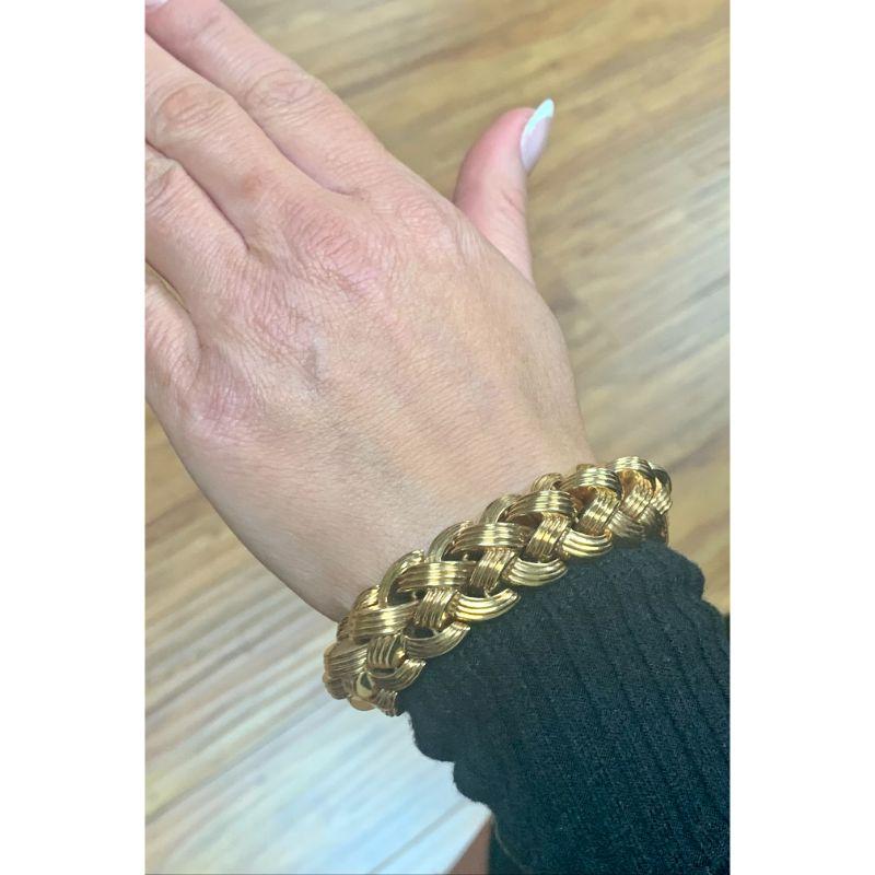 Retro 14k Rose Gold Bracelet, circa 1940s In Good Condition For Sale In Beverly Hills, CA