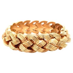 Bracelet rétro en or rose 14 carats, vers les années 1940