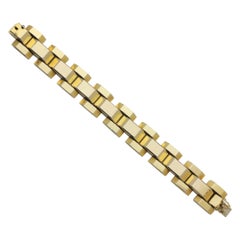 Vintage 18 Karat Gold Tank Bracelet