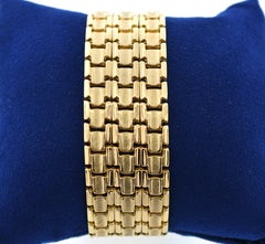 Retro 18 Karat Rose Gold Link Bracelet