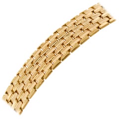Retro 18 Karat Rose Gold Link Bracelet