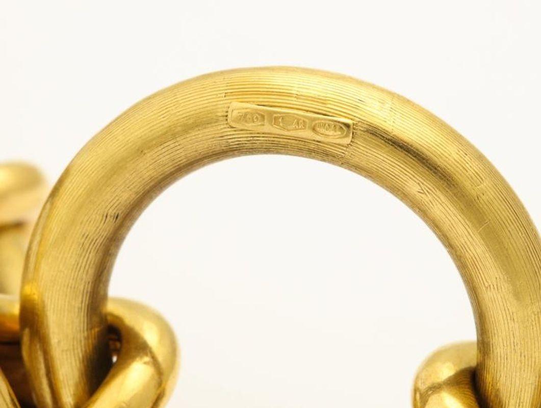 Retro 18 kt Gold Open Link Bracelet by UnoARerre 3