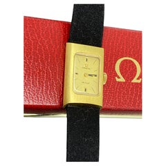 Retro 18K Gold-Plated Omega De Ville ref 1145 Manual cal 485 Ladies' Watch + Box