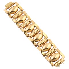 Retro 18k Gold Tank Bracelet