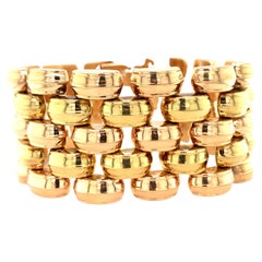 Bracciale retrò in oro tricolore 18 carati
