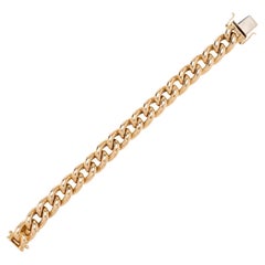 Retro 18kt Curb Link Chain Bracelet 36.8g