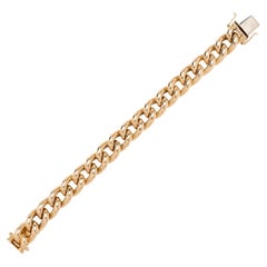 Retro 18kt geschwungene Gliederkette Armband 36,8 g