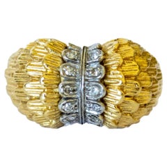 7,8 Gramm Diamant-Cocktailring aus Gold mit Diamanten
