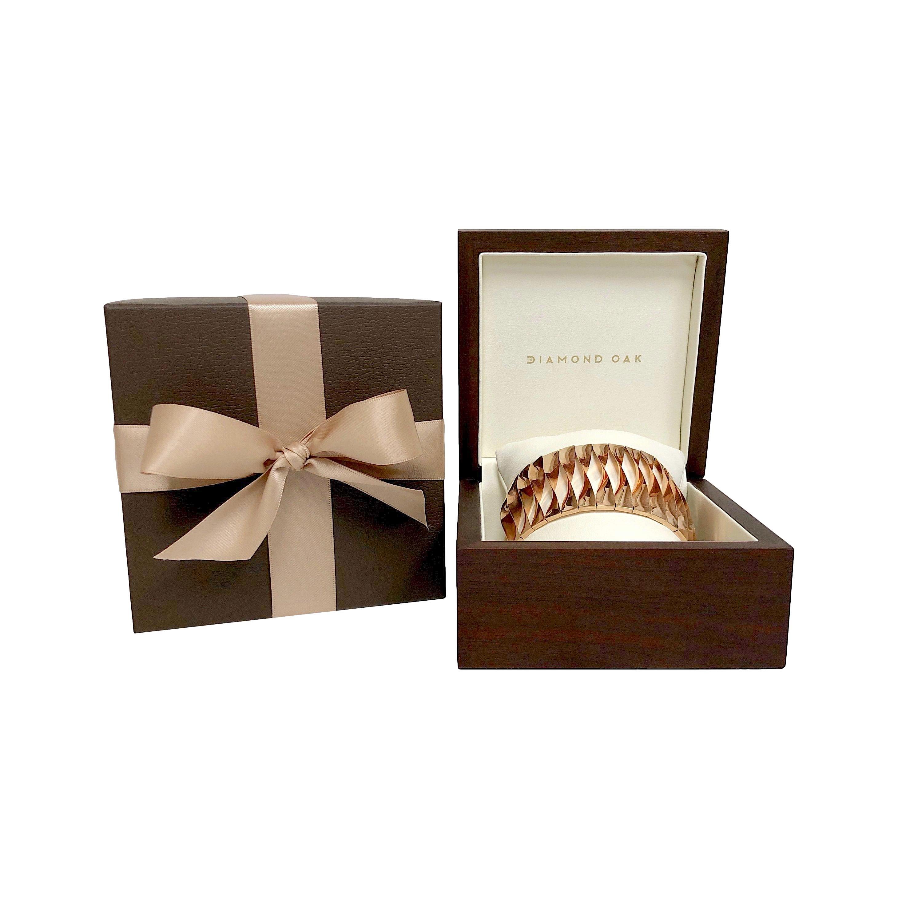 Retro 1940's 14K Rose Gold Bracelet 7.25