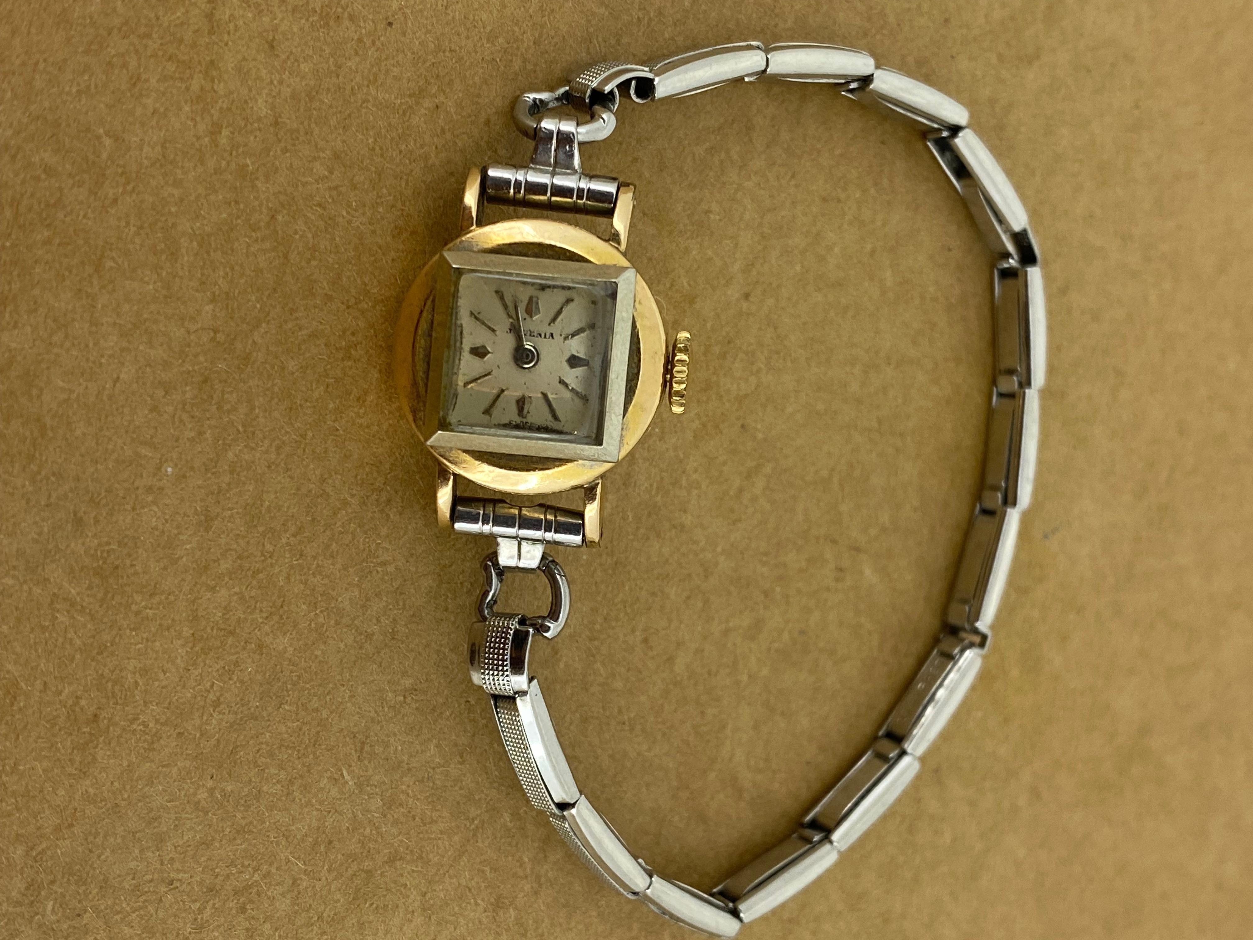 Retro 1940's Gold Filled & S/Steel Ladies' Cocktail Wristwatch by Juvenia 1
