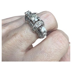 Retro 1945 Diamond Platinum Ring