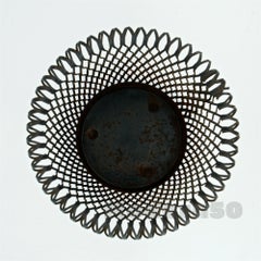 Retro 1950s Metal Mesh Petite Planter Midcentury in Style of Mathieu Matégot