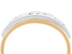 Retro 1950s Russian Diamond Rose Gold Cocktail Ring