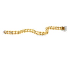 Retro 1970er Hammerman Brothers Diamantschnalle-Armband