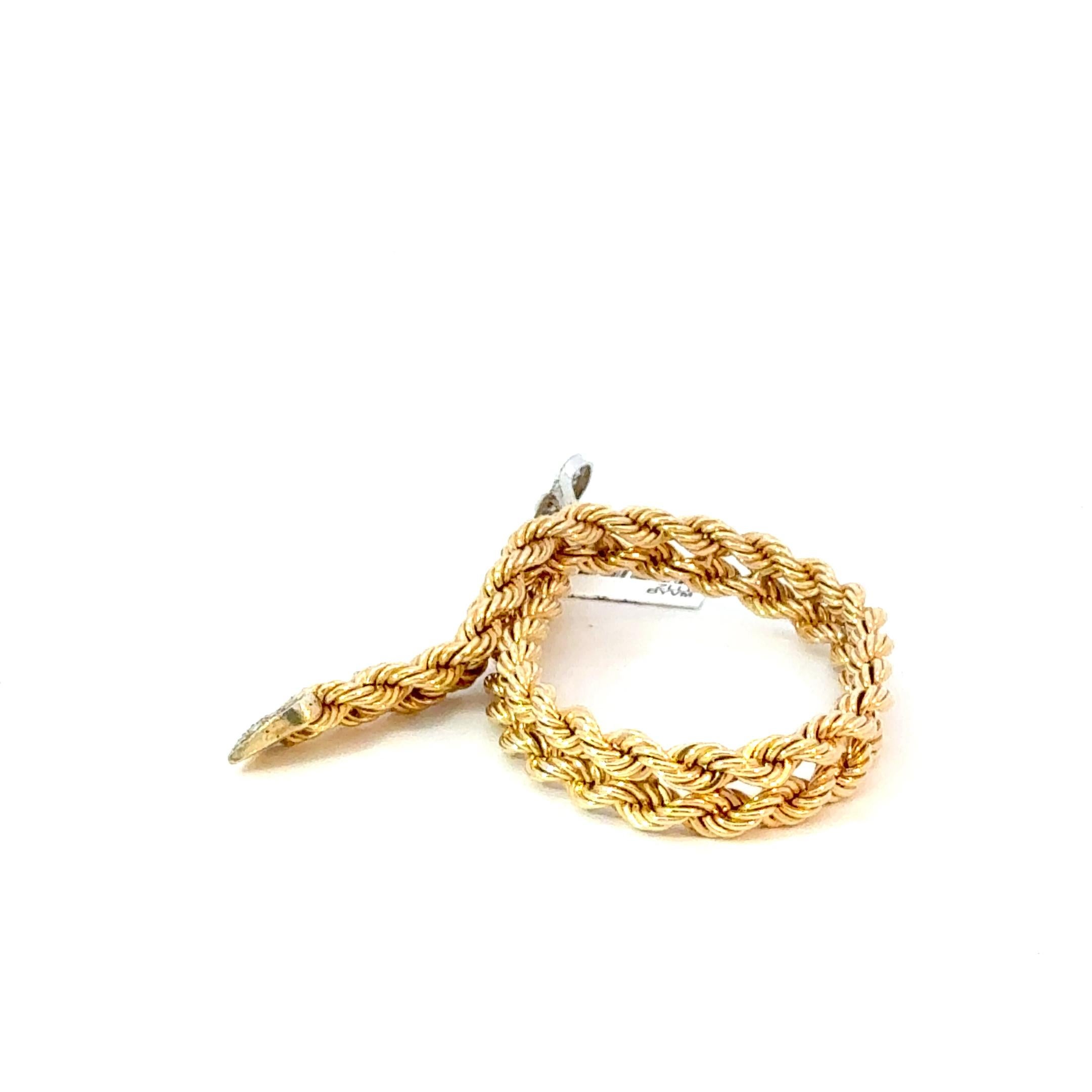Retro 1970s Hammerman Brothers Diamond Buckle Bracelet For Sale 4