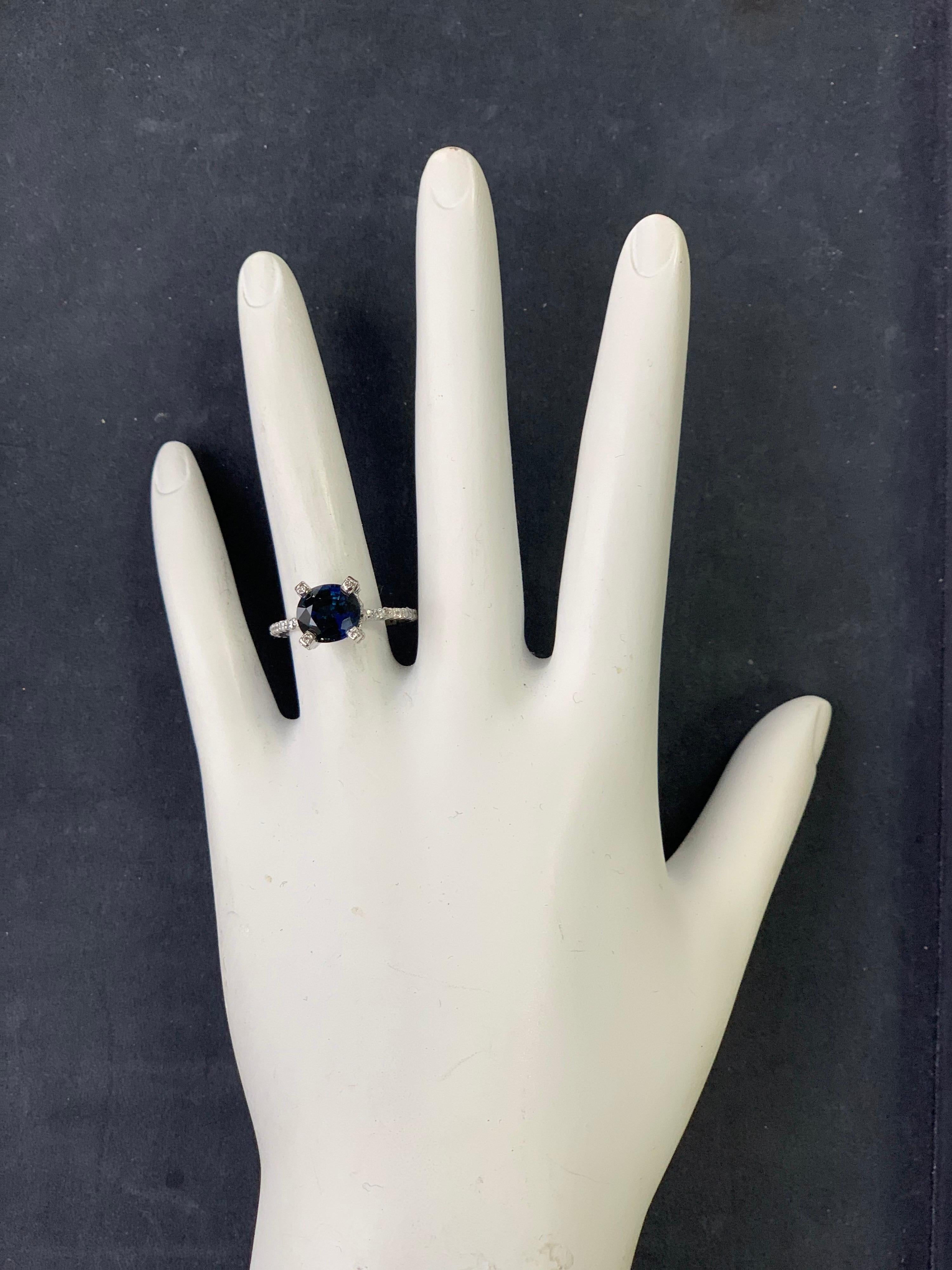 midnight blue sapphire ring