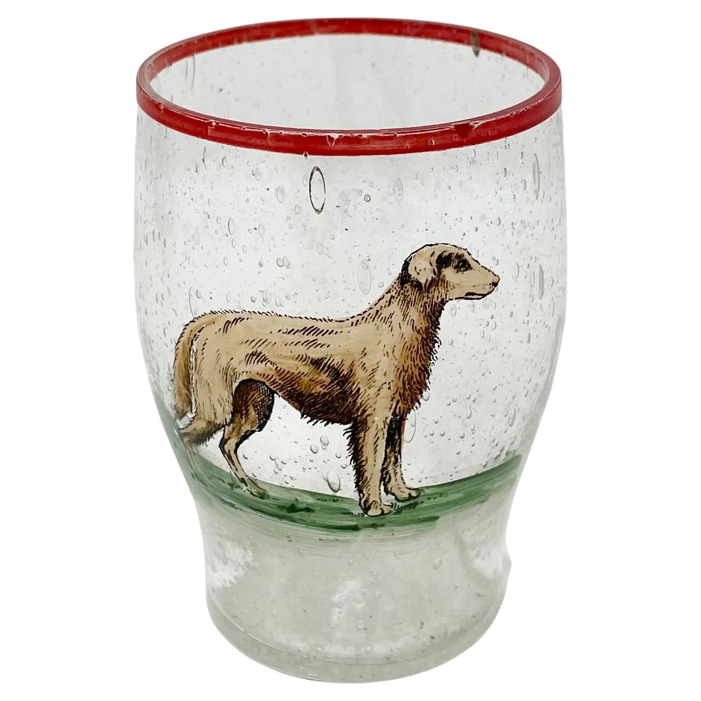 Ensemble de cocktail rétro 3 pièces avec chien émaillé en vente 6