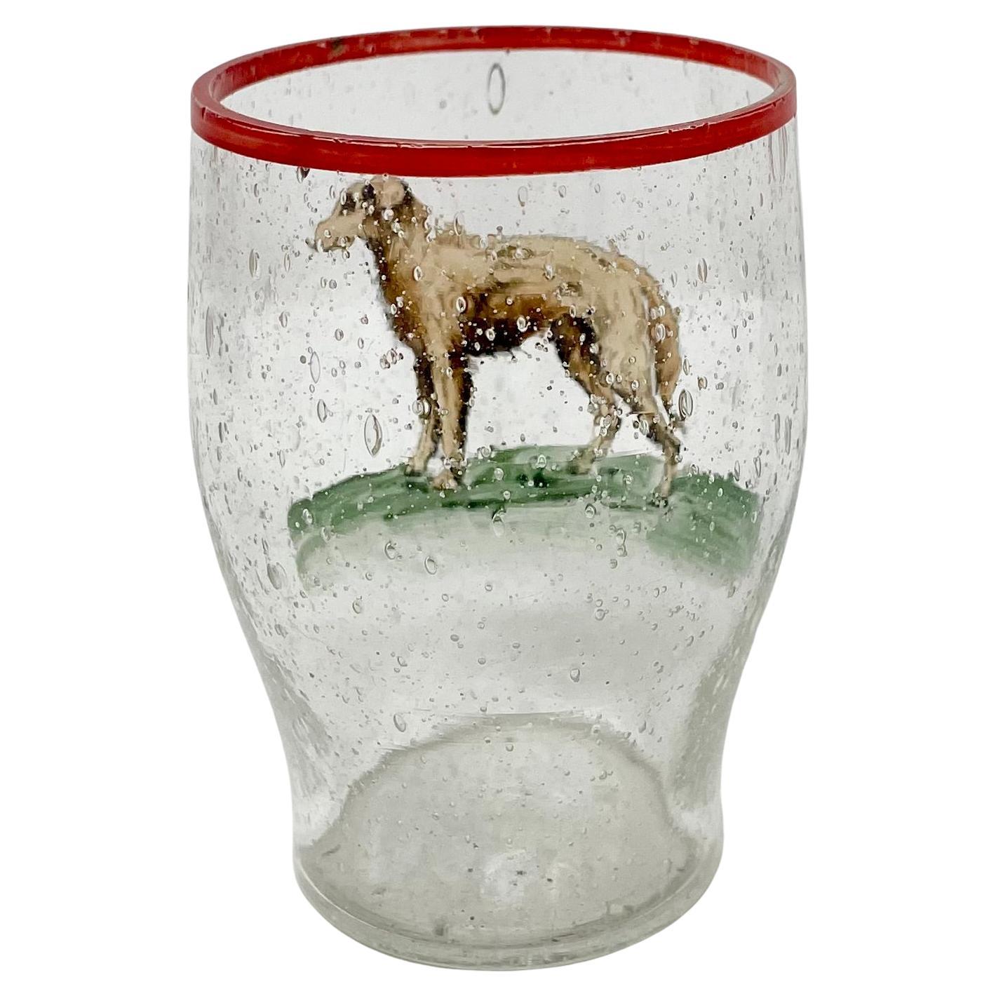 Ensemble de cocktail rétro 3 pièces avec chien émaillé en vente 8