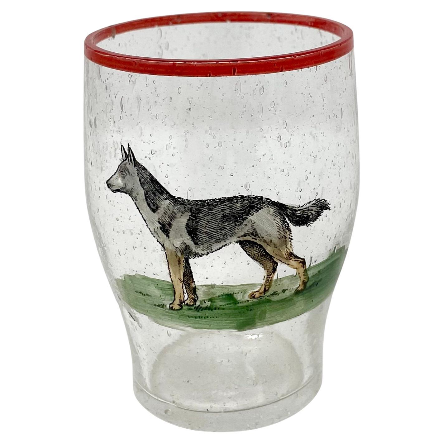 Ensemble de cocktail rétro 3 pièces avec chien émaillé en vente 10