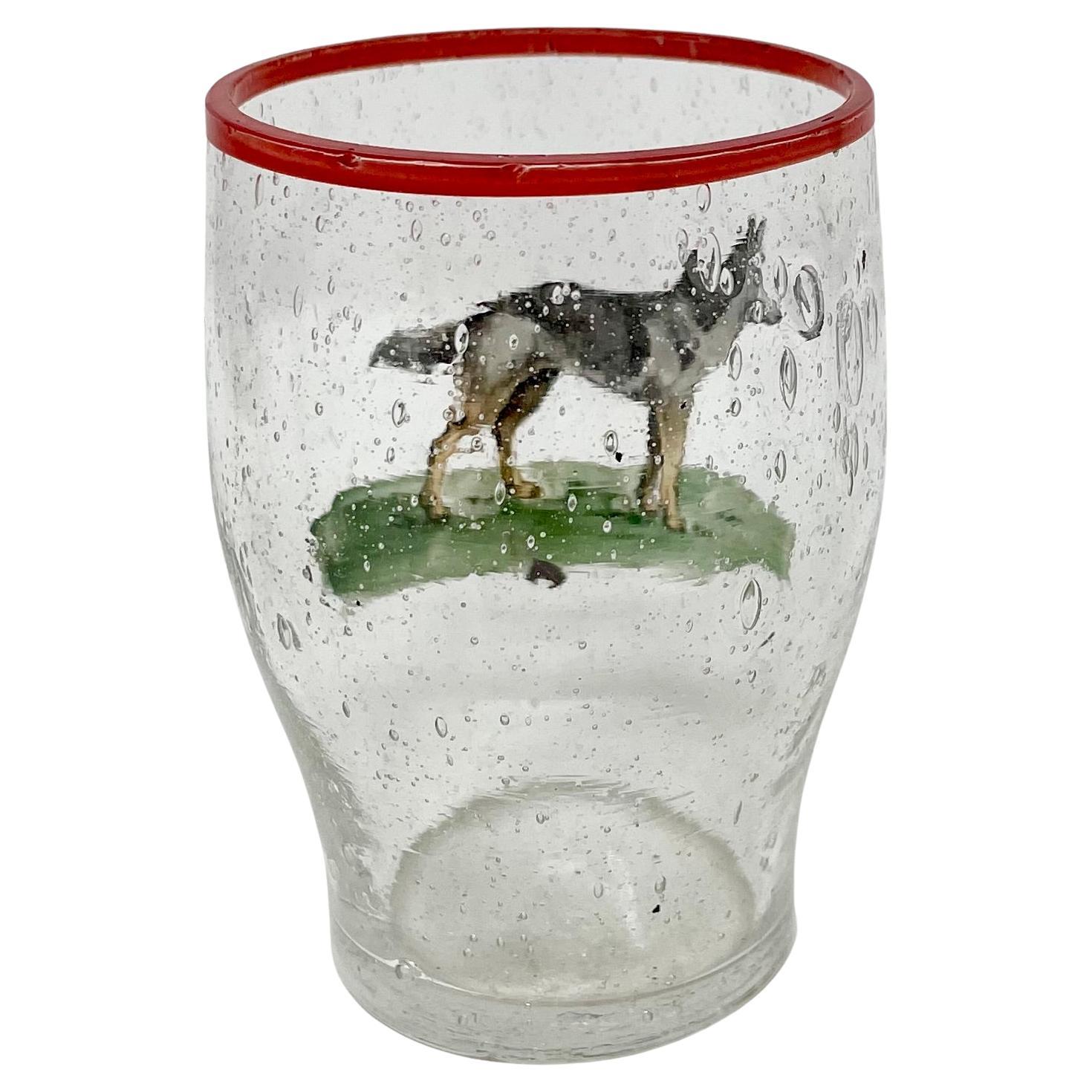 Ensemble de cocktail rétro 3 pièces avec chien émaillé en vente 12