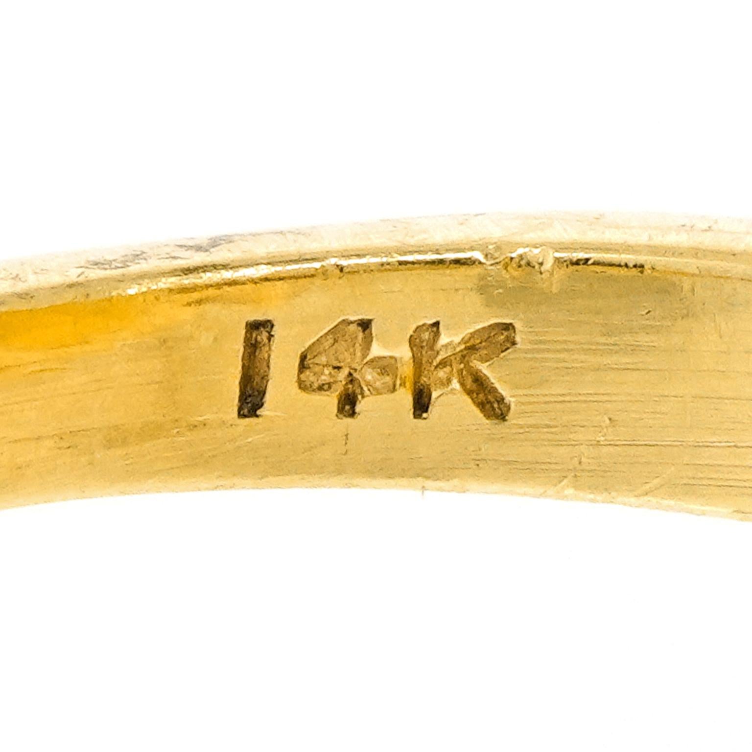 Retro 40's Citrine Ring In condizioni ottime in vendita a Litchfield, CT