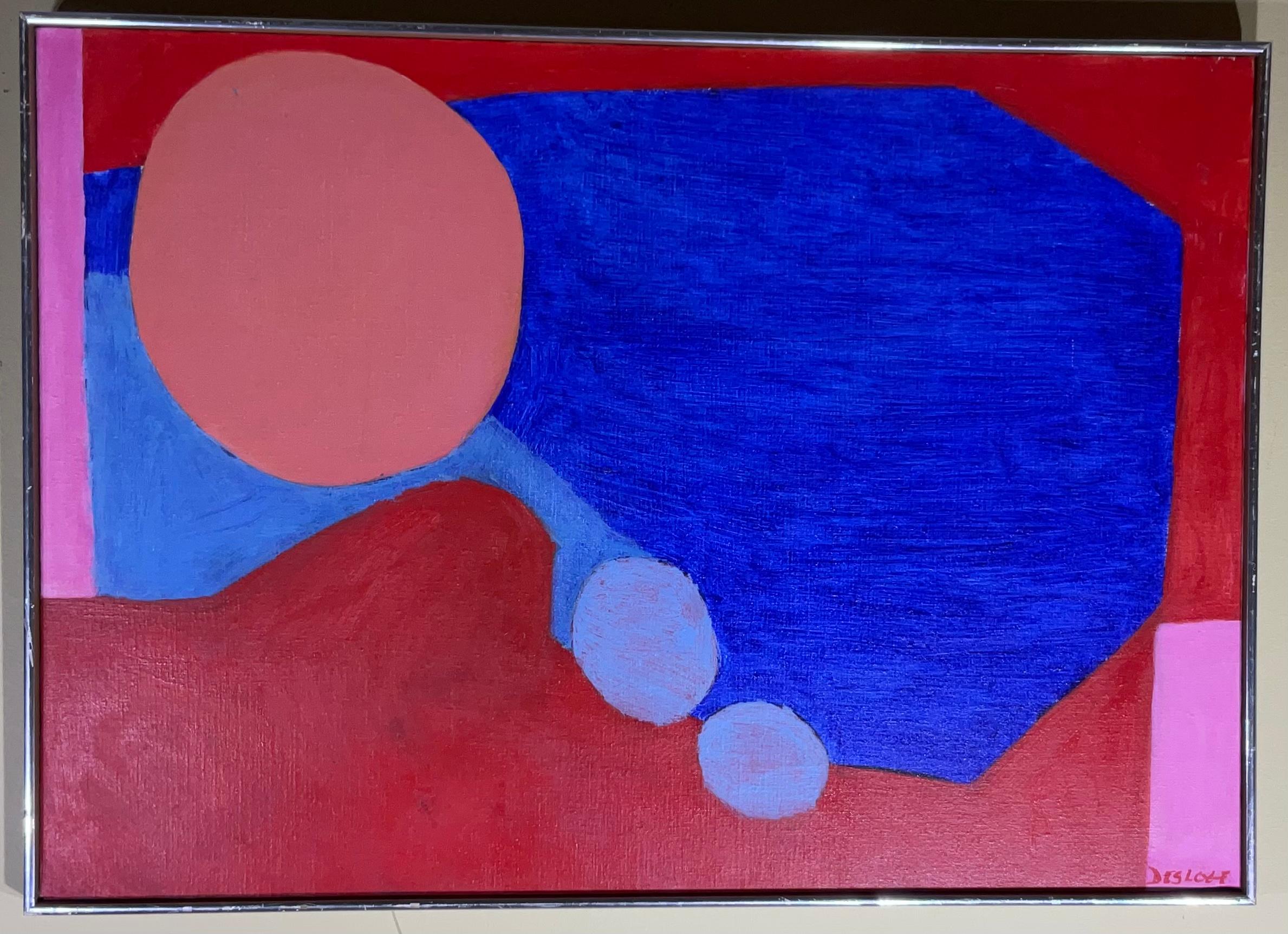 Retro Abstract Painting by Frances Desloge For Sale 3