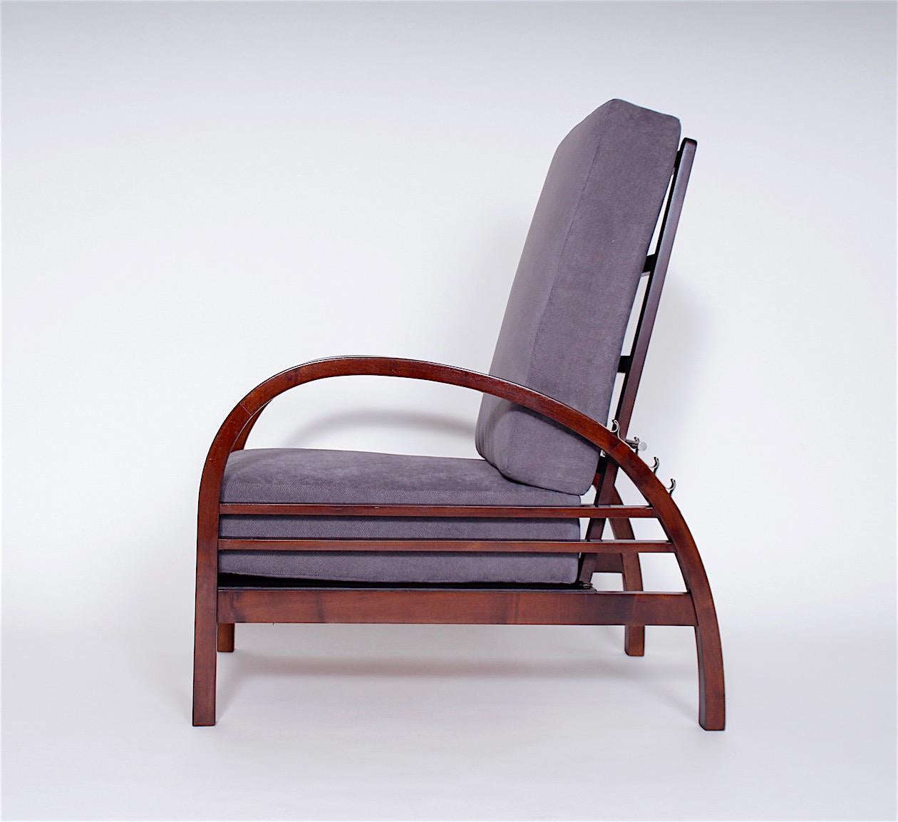 Retro Adjustable Armchair by Thonet, Czechoslovakia 3
