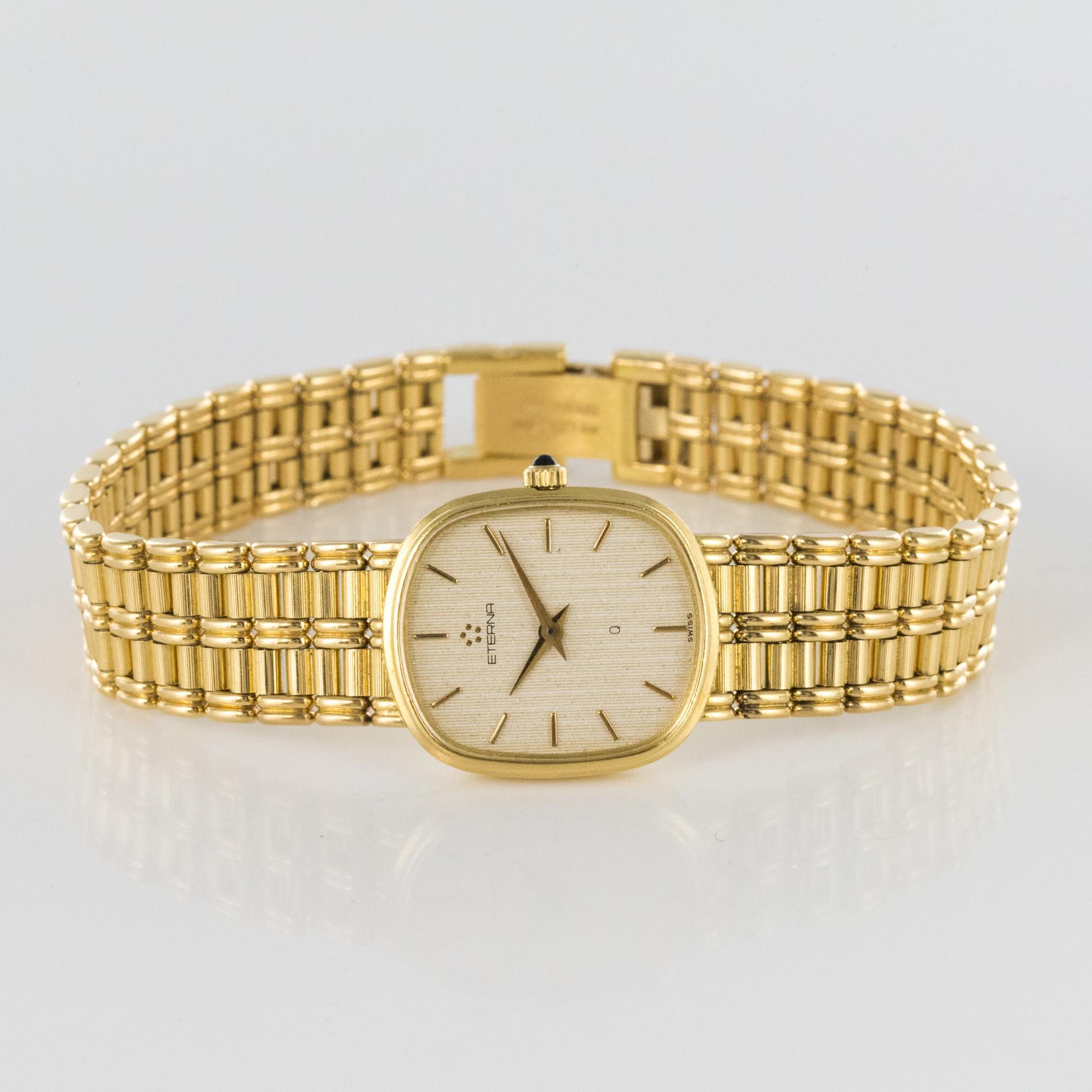 eterna 18k gold watch