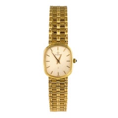 Retro All in 18 Karat Yellow Gold Eterna Montre pour femmes